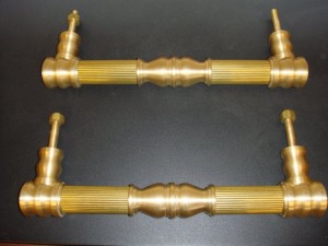 Turned components from bronze bar stock